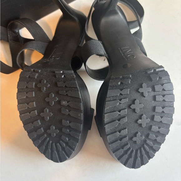 INC International Concepts Black Strappy Heels - Picture 6 of 8